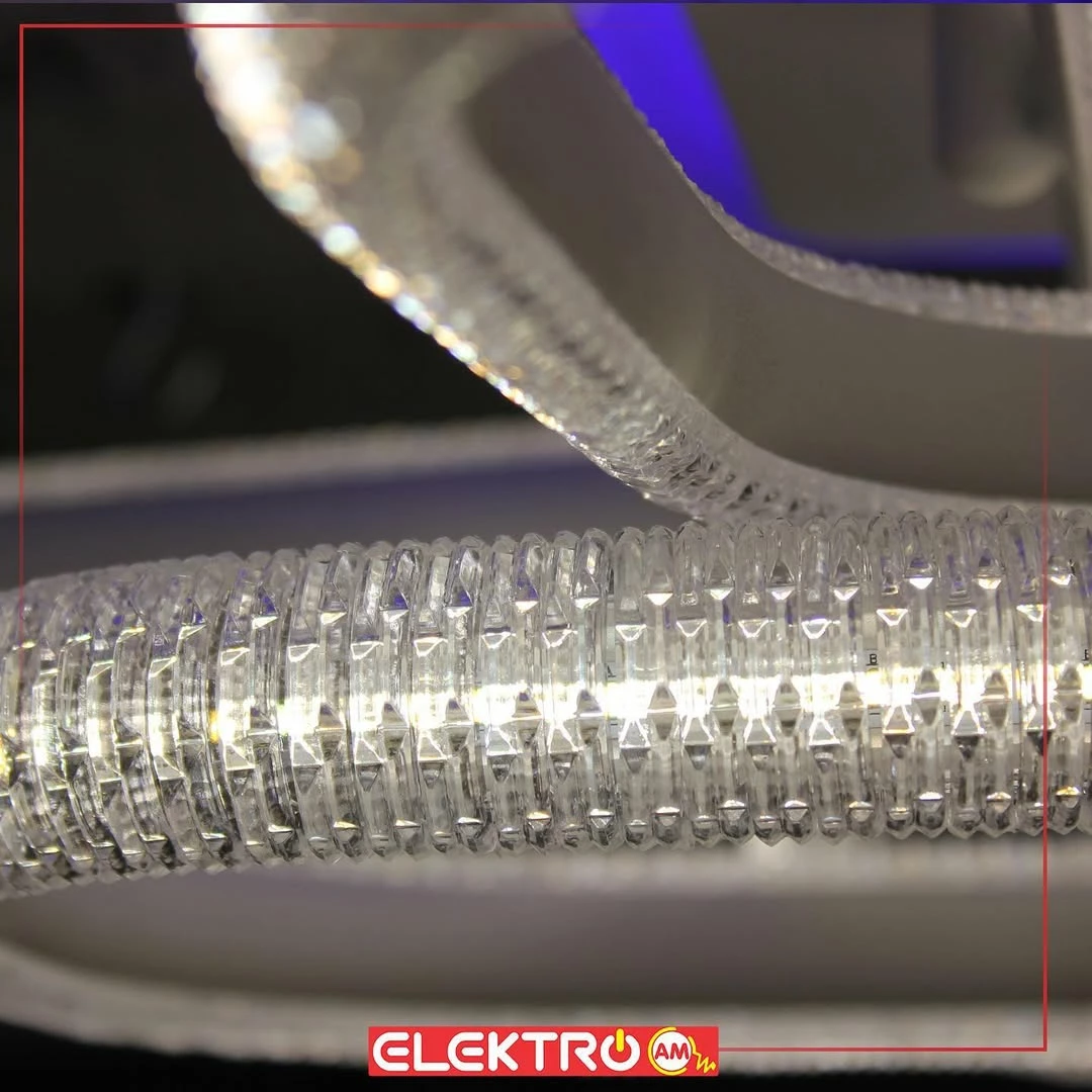 Abazhur LED tavani me kristal MX77061-2+2+2