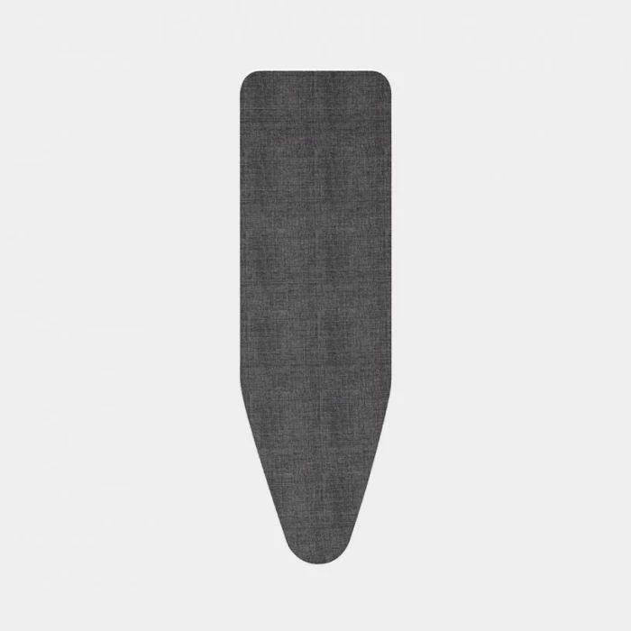 Mbulesë + mat për dërrasë hekurosjeje Brabantia B 124x38cm, 2mm, pambuk, Denim Black, set 2-në-1