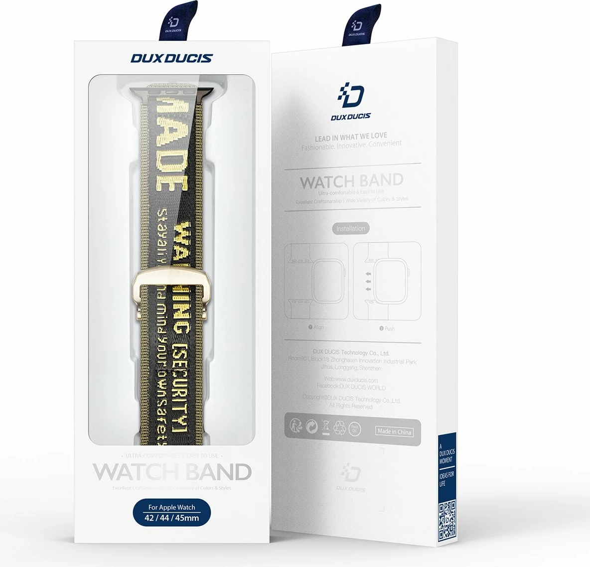 Rrip najloni për Apple Watch Dux Ducis Outdoor, 42/44/45/49mm, e verdhë