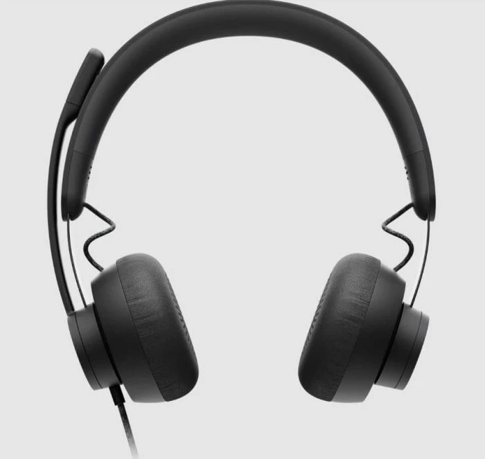 Kufje me kabllo Logitech Zone Wired MPN 981-000870, të certifikuara për Microsoft Teams, USB-C me adapter USB-A, graphite black