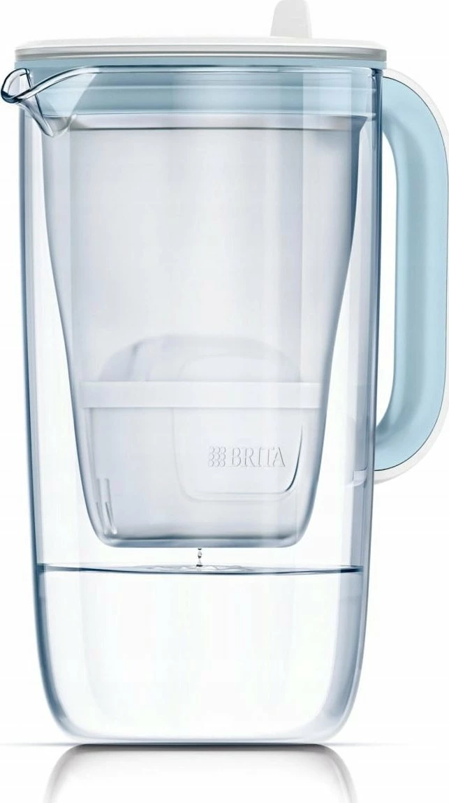 Kanarë filtruese uji Brita Glass 2.5L me indikator elektronik, 2x MAXTRA Pro Pure Performance, transparente/blu