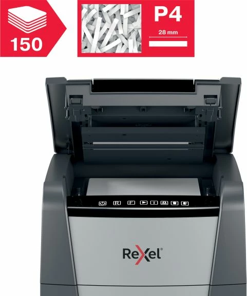 Grirës dokumentesh Rexel AutoFeed+ 150X P-4, 44 L, i zi