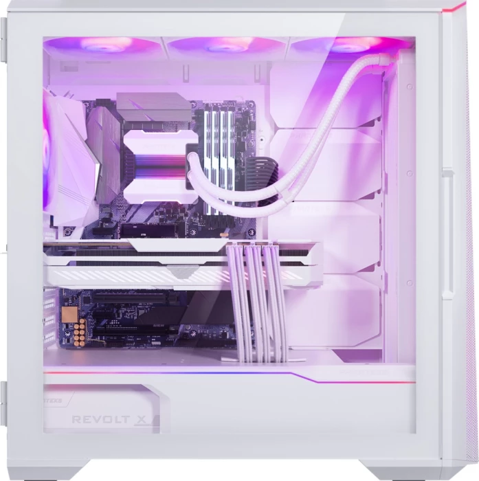 Kasë PHANTEKS Eclipse G500A D-RGB ATX, tempered glass, USB-C, 3x 140mm fan D-RGB, e bardhë