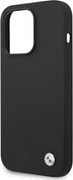 Mbështjellës BMW BMHCP14XSILBK për iPhone 14 Pro Max 6.7", silikon, i zi