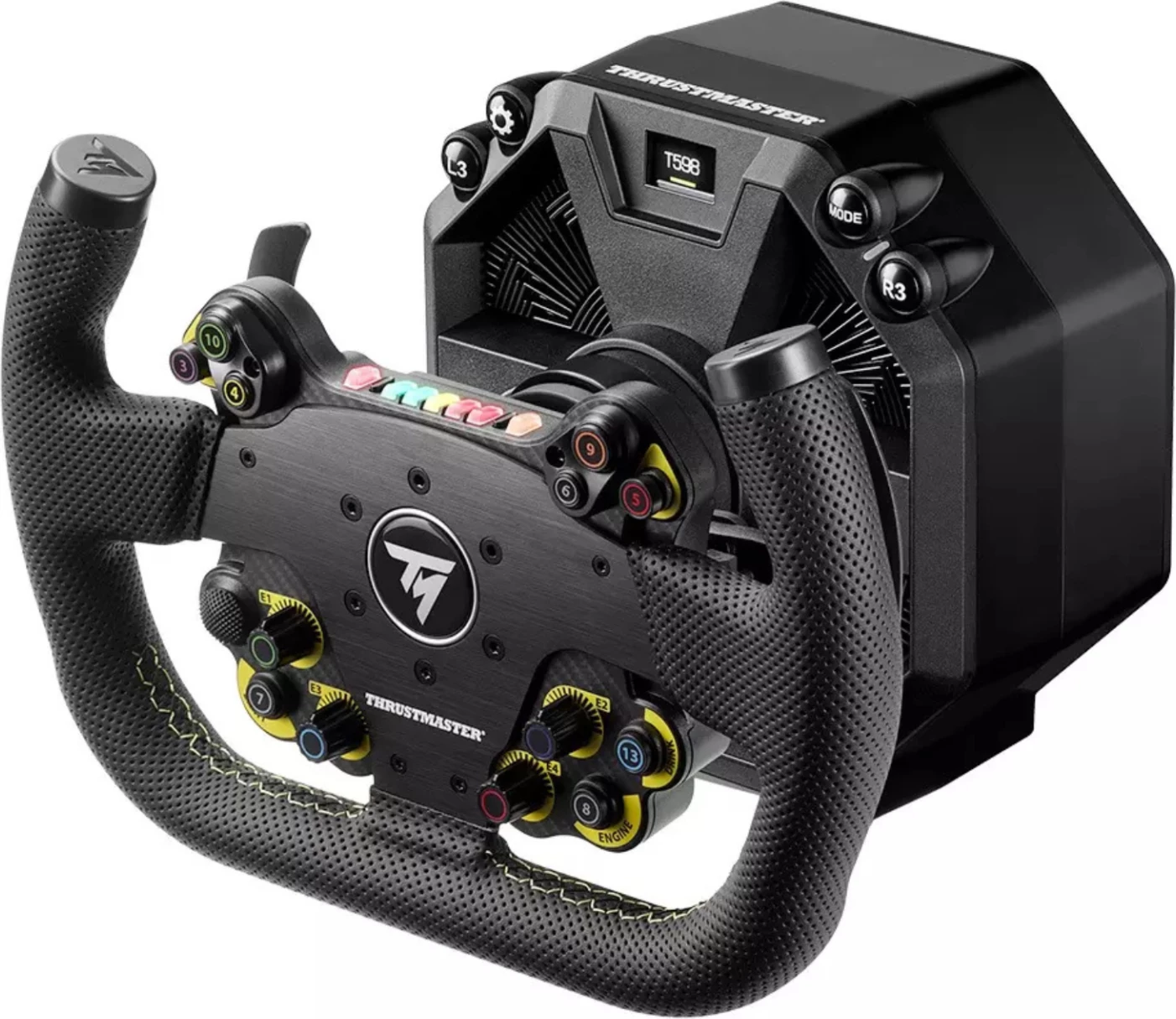 Timoni sim racing Thrustmaster EVO Racing 31U Leather 31 cm, 25 butona, 7 LED, 2x Quick Release