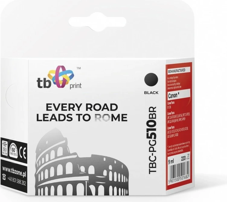 Toner TB Print TBC-PG510BR për Canon, i zi, 9ml