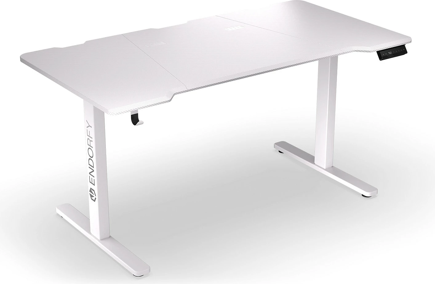 Tavolinë gaming Endorfy Atlas L Electric, 150x78 cm, ngritje elektrike, e bardhë