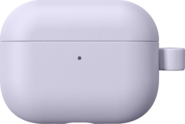 Mbështjellës AmazingThing Glamor për AirPods Pro 3, lëkurë poliester + mikrofibër, me karabinë, kompatibil me karikim wireless, vjollcë