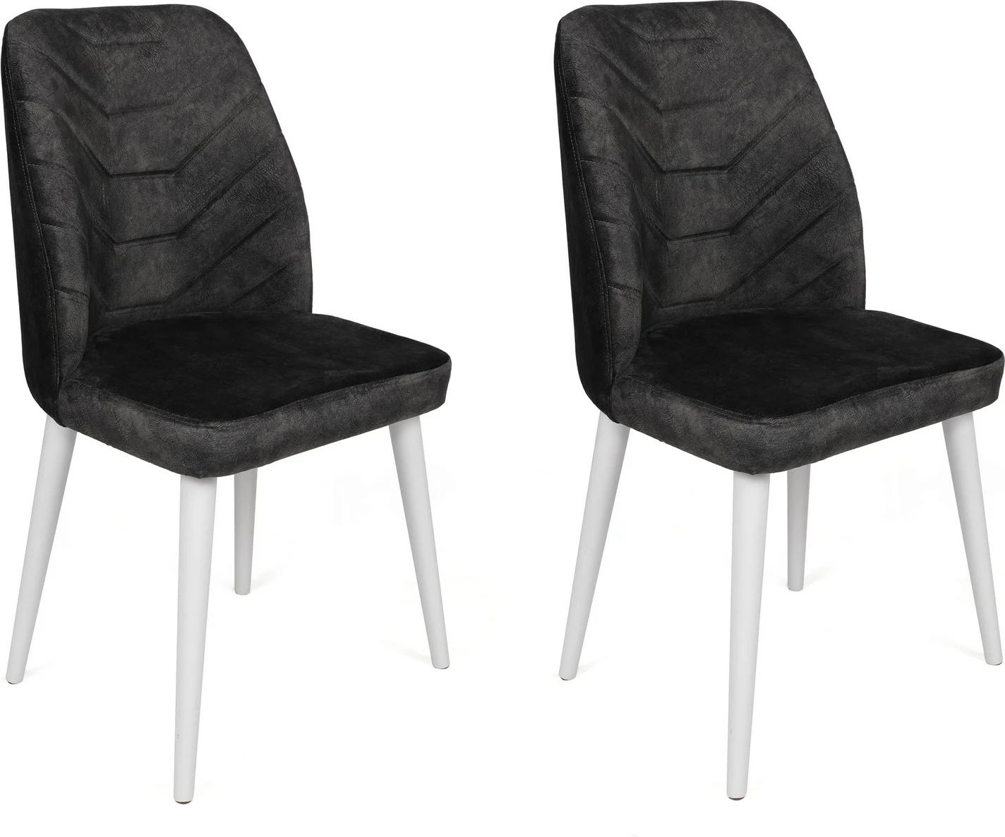 Set karrigash (4 copë), Skye Decor, Dallas-587 V4, anthracite dhe të bardha