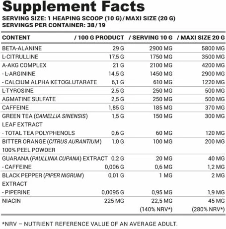 LA Revolt Pre-Workout 380gr