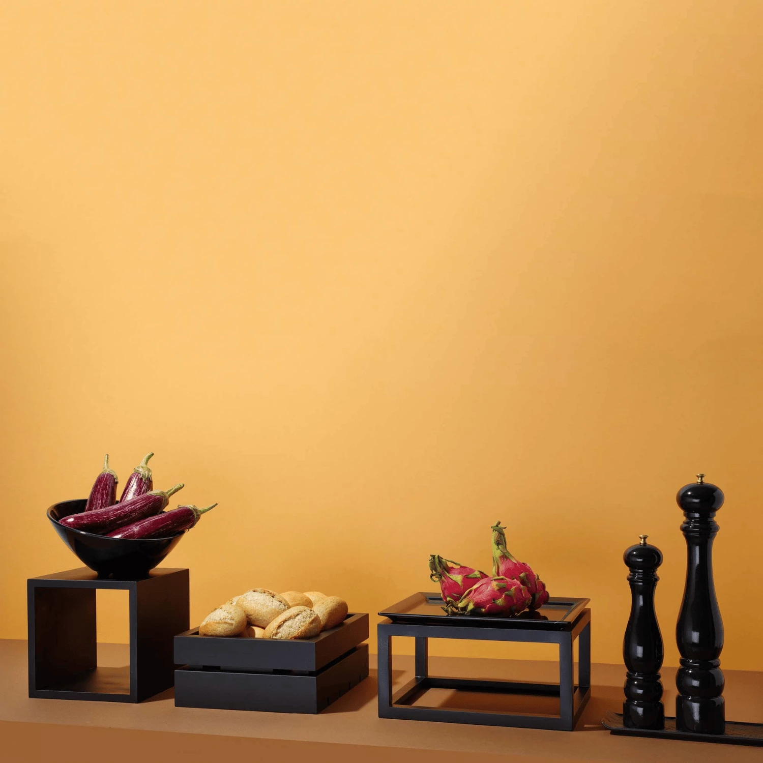 Tabaka qelqi buffet, Fine Dine, Vetro GN 1/2, e zezë