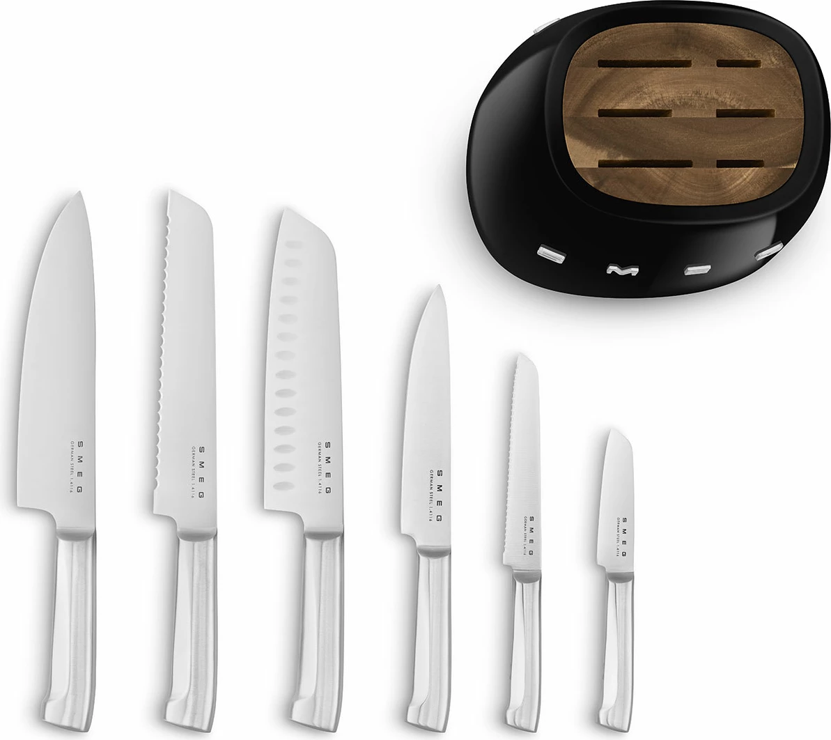 Set thikash Smeg KBSF02BL, të zeza