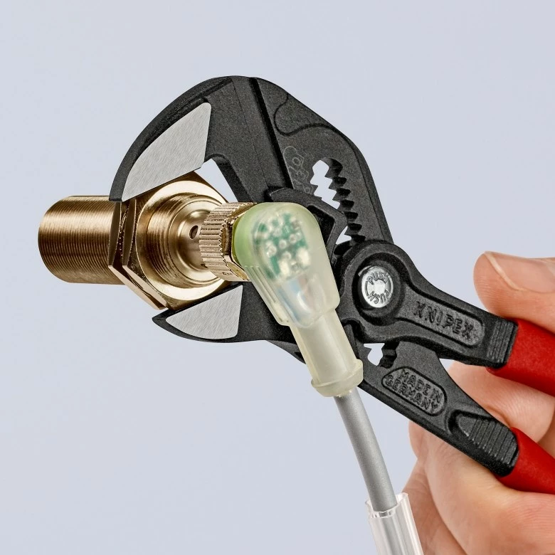 Pinca shumëfunksionale Knipex 86 01 180, plastikë, 180mm, e kuqe