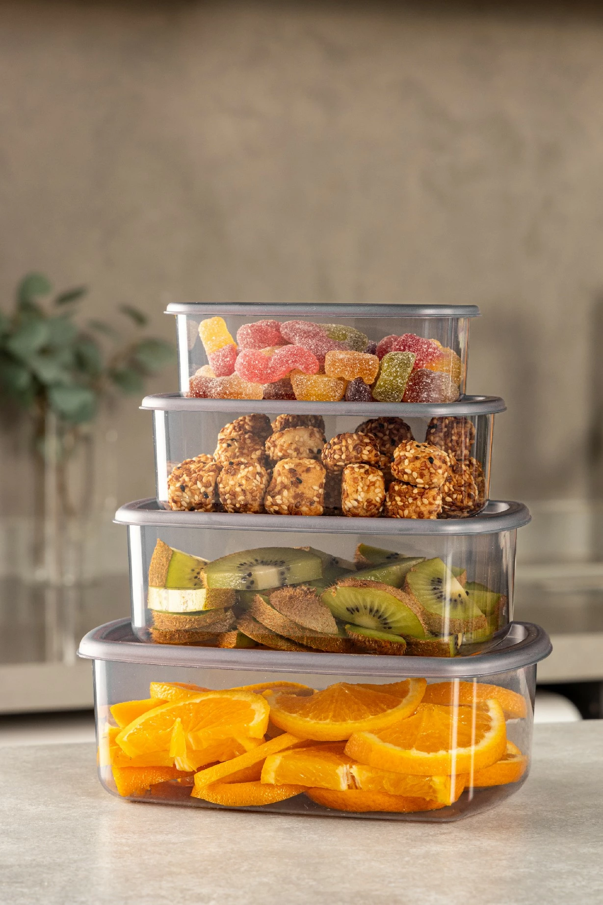 Set kuti plastike për organizim, 4 copë, SYBOX4LUKRSK