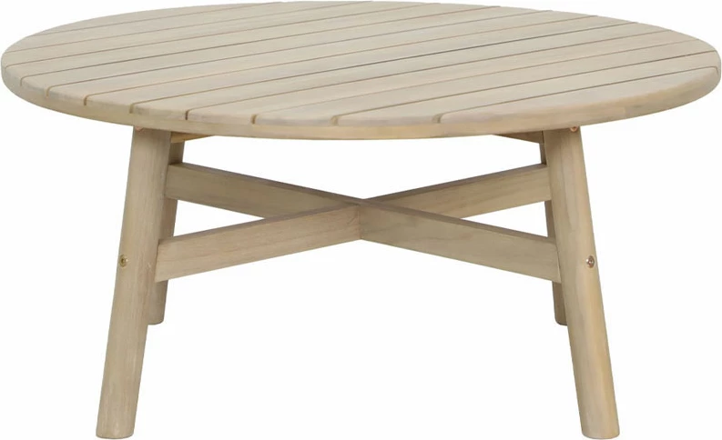 Tavolinë kafeje Lanai, ngjyrë natyrale, 80x80x38