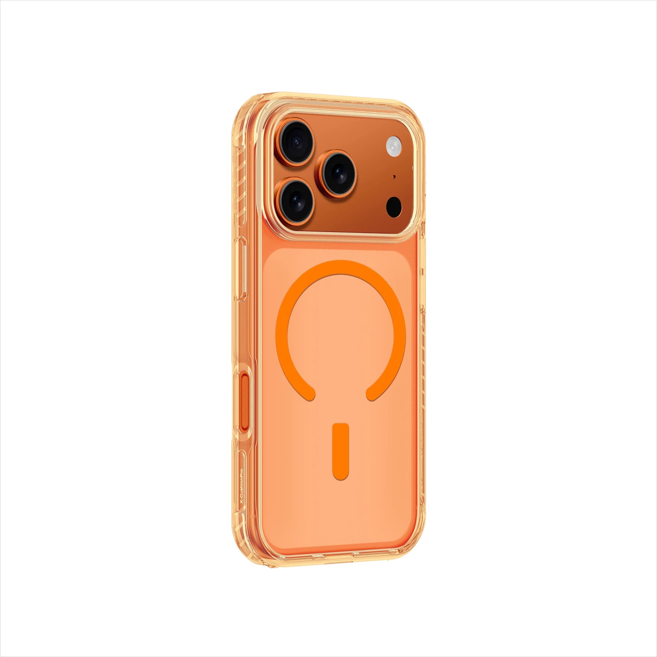 Mbështjellës AmazingThing Titan Pro Drop Proof 3 Lens për iPhone 17 Pro, MagSafe, TPU, portokalli