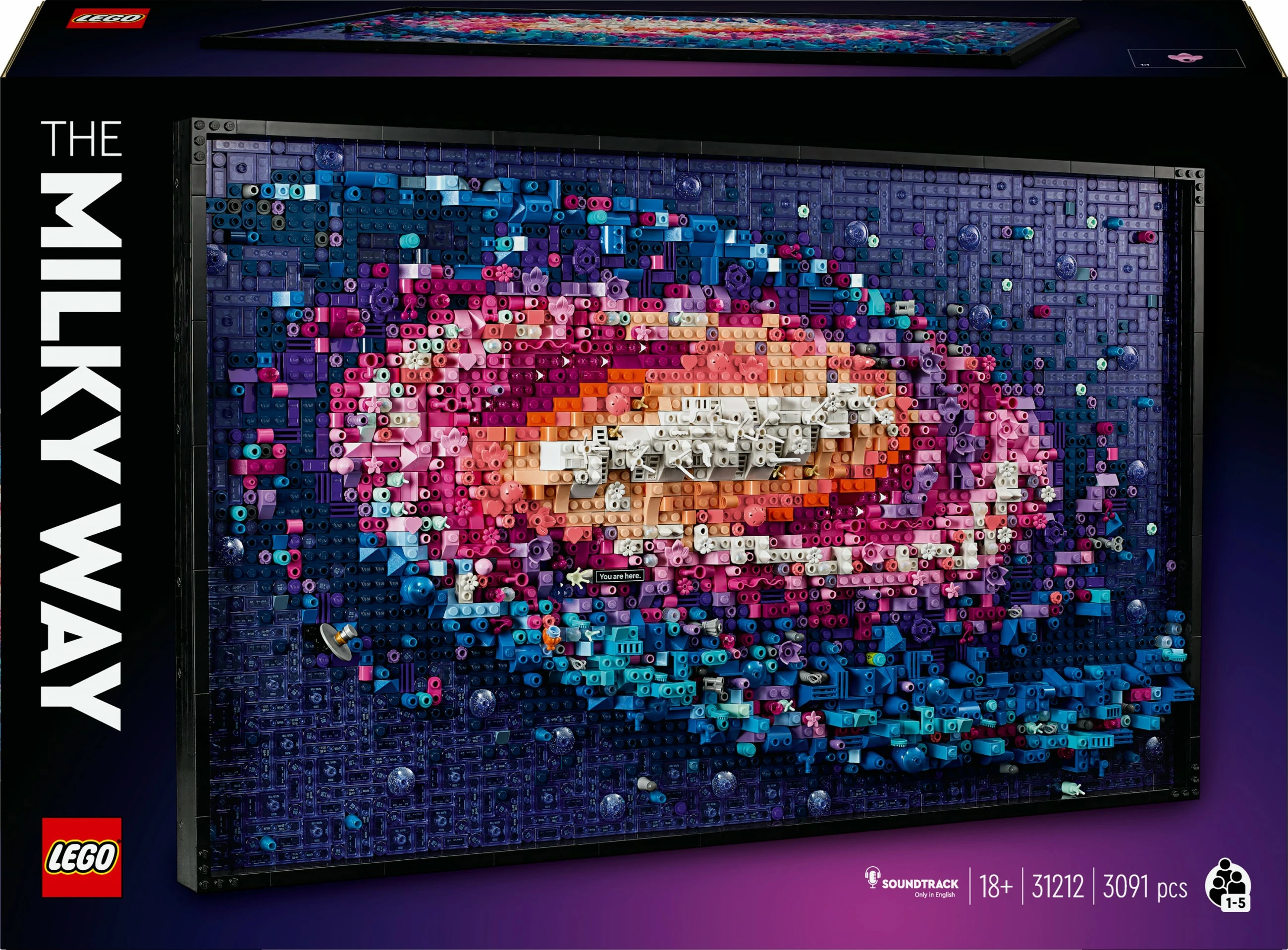 Set LEGO Galaxie Milky Way 31212, 3091 pjesë, mozaik dekorativ