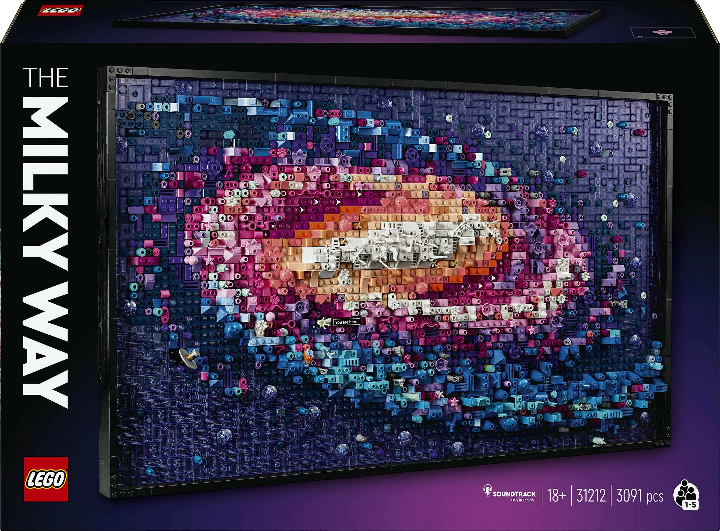 Set LEGO Galaxie Milky Way 31212, 3091 pjesë, mozaik dekorativ