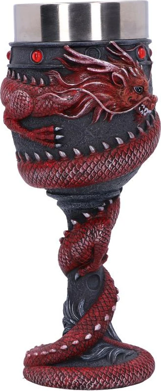 Kupë Nemesis Now Dragon Coil 20 cm, e kuqe