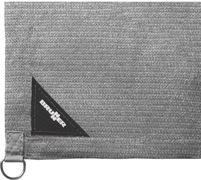 Tendë hije/awning BRUNNER Sunny View 340 x H190 cm, 100% PE, gri, set me shtylla + kunja + litarë