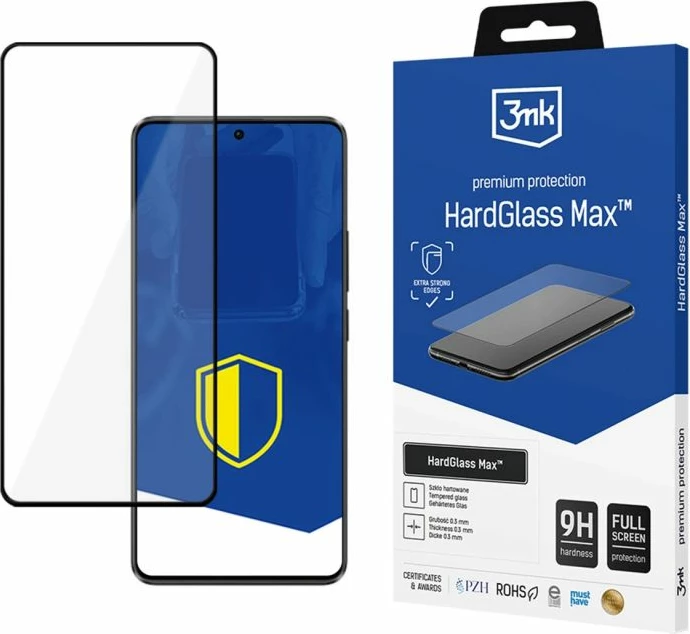 Mbrojtës ekrani 3mk Protection HardGlass Max për Xiaomi Poco X6 Pro 5G, i zi