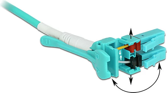 Kabllo optike DeLOCK 85129, OM3, LC-LC, 3 m, blu