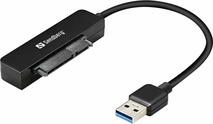 Adapter USB 3.0 në SATA SANDBERG 133-87, për HDD/SSD 2.5", 5 Gbit/s, e zezë