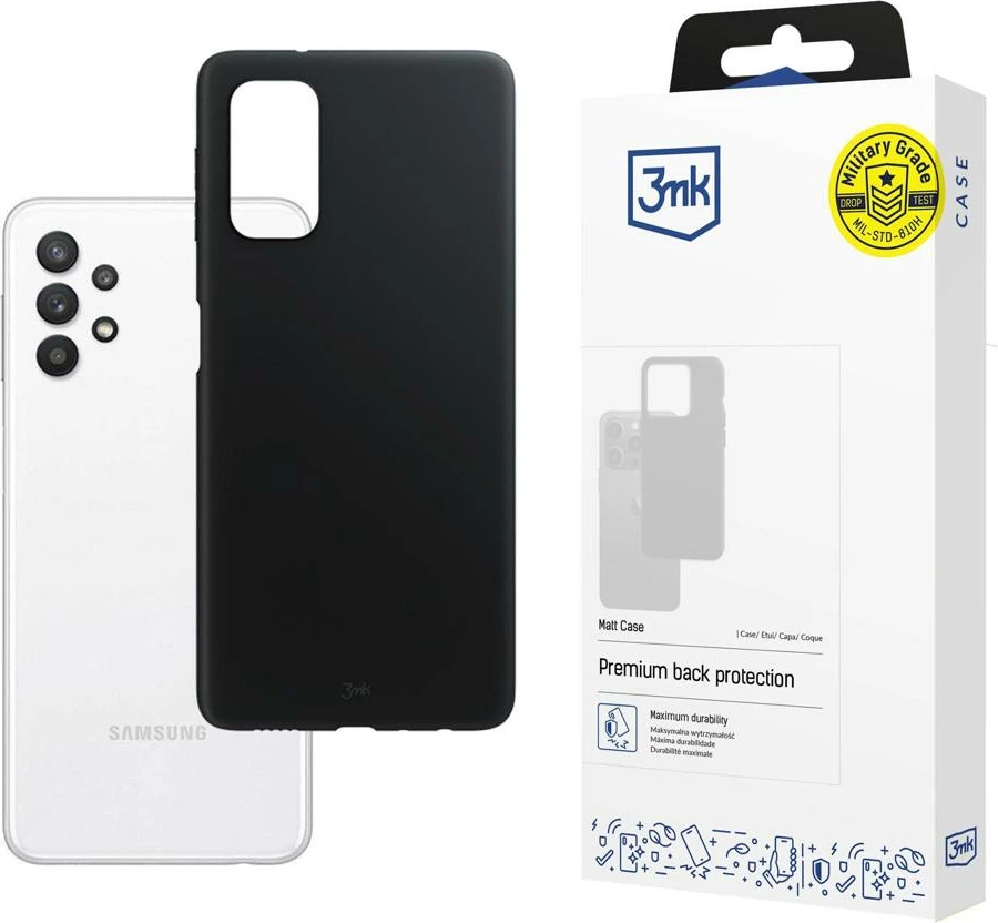 Mbështjellës 3mk Matt Case për Samsung Galaxy A32 5G, i zi