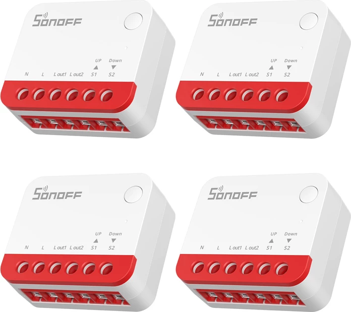 Switch ZigBee për roleta Sonoff MINI-ZBRBS, Zigbee 3.0, 100-240 V, 4 copë