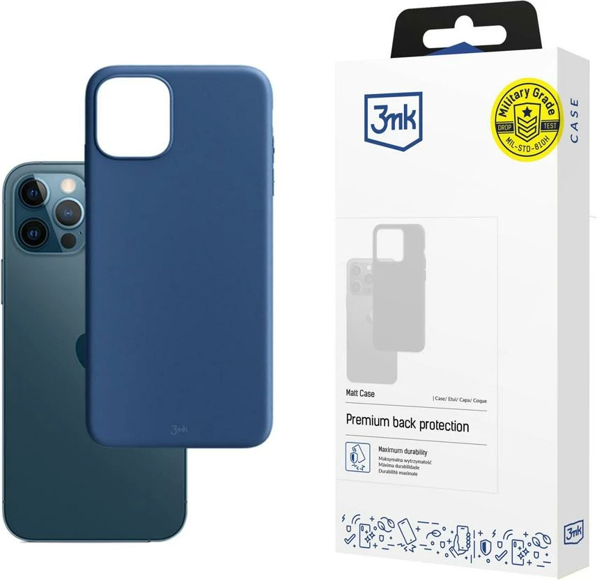 Mbështjellës 3mk Matt Case për iPhone 12 / iPhone 12 Pro, Kaltër