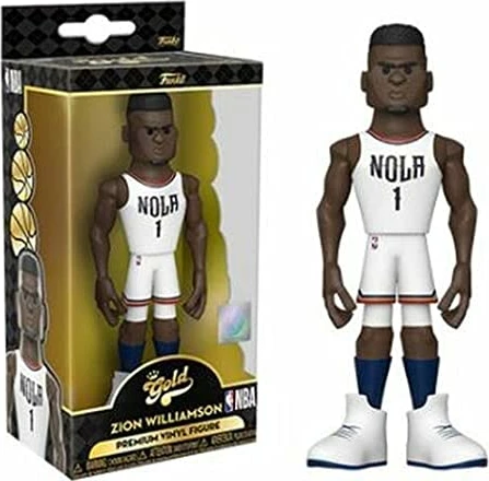 Figurinë koleksionuese Funko GOLD NBA Zion Williamson 5\" (New Orleans Pelicans, Home Uni)