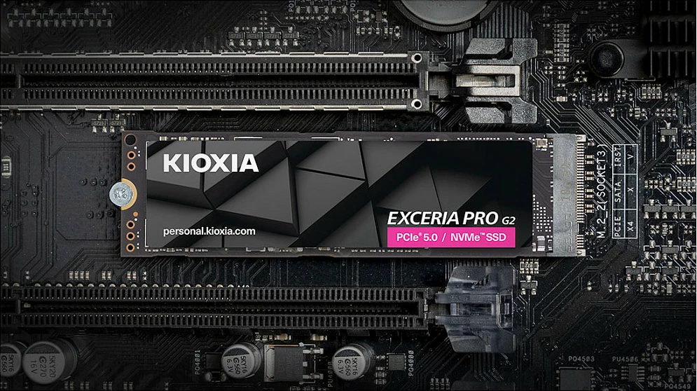 SSD e brendshme KIOXIA Exceria PRO G2 2TB, M.2 2280, PCIe 5.0 NVMe, 14900 MB/s, e zezë