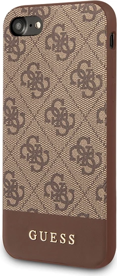 Mbështjellës Guess 4G Stripe për iPhone 7/8/SE 2020/SE 2022, Kafe