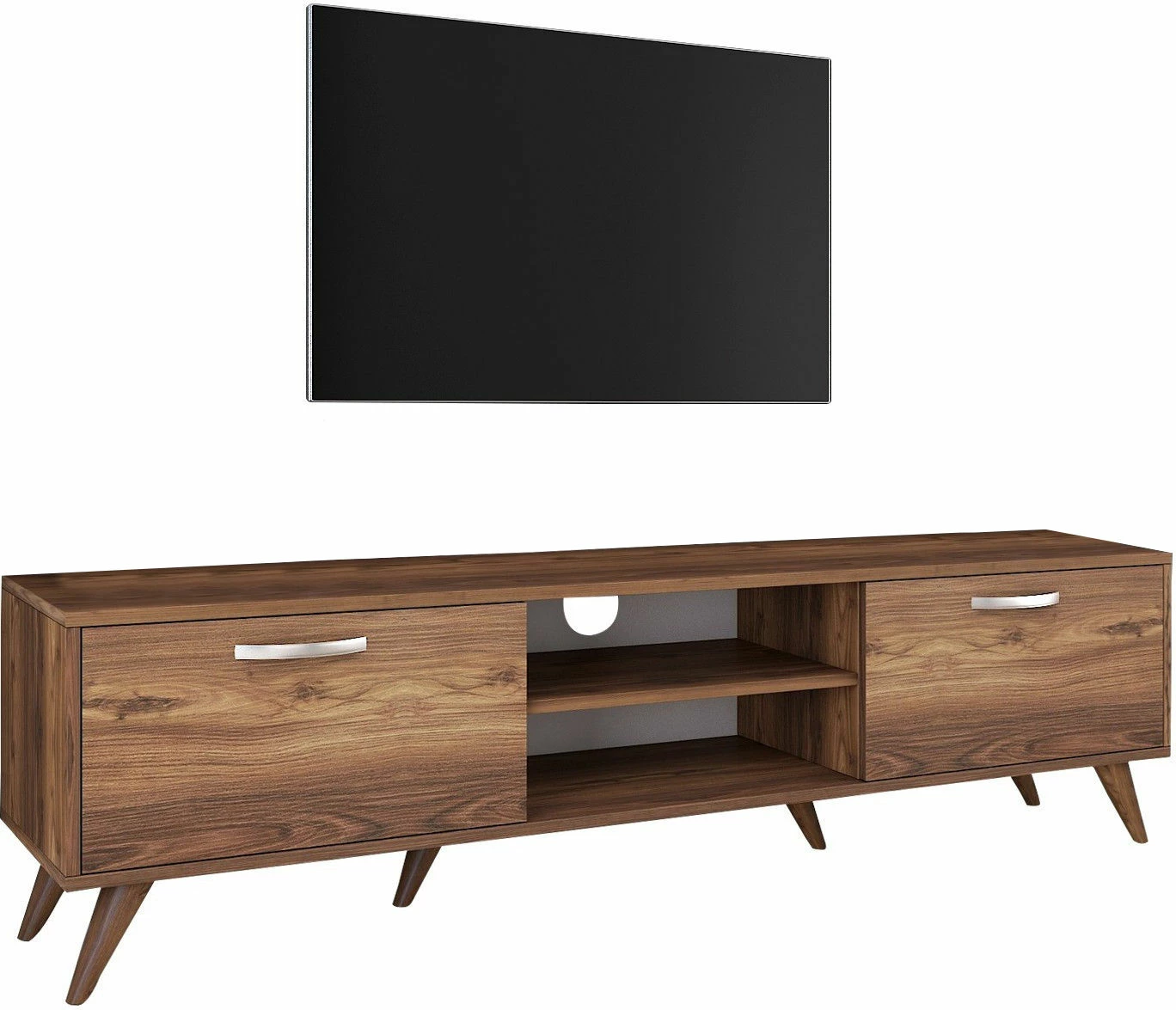 Komodë TV Hanah Home, A9 - 221, ngjyrë arre, 180x48.6x35cm