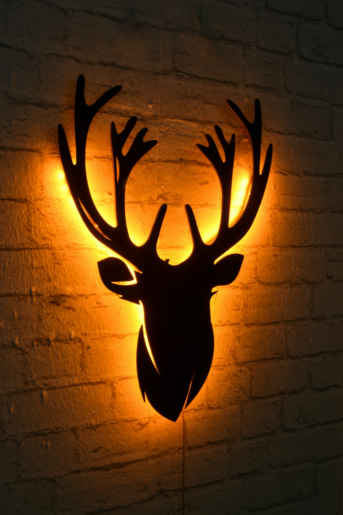 Dritë dekorative LED, formë dreri, ngjyrë e verdhë, Wallity Deer 2