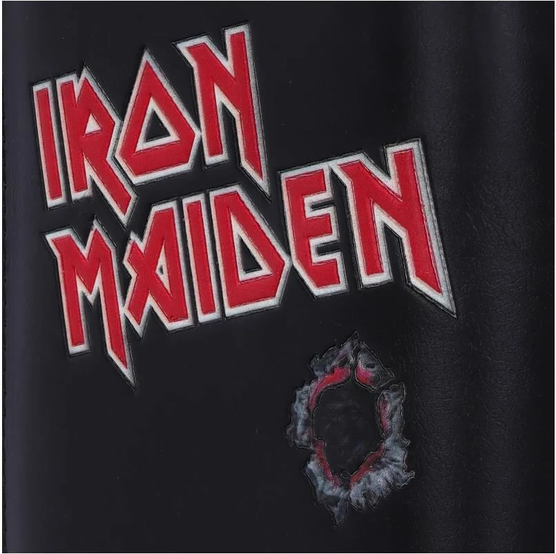 Portofol NEMESIS NOW Iron Maiden "Eddie the Trooper", me ndarje për kartela dhe para, i zi/kuq