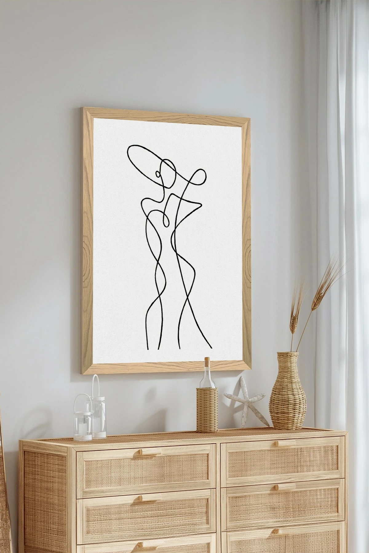 Pikturë dekorative, Wallity, Tekhammdf6, shumëngjyrëshe, 33x48cm