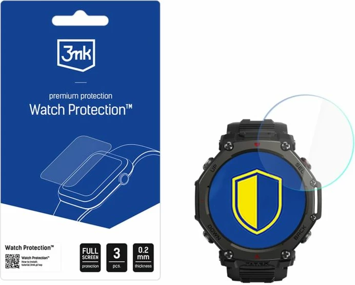Mbrojtës xhami hibrid 3mk Protection FlexibleGlass për Amazfit T-Rex 3 Pro 44mm