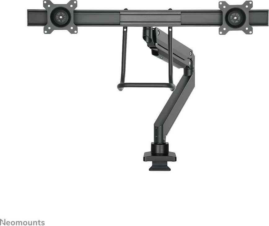 Krah monitori Neomounts NM-D775DXBLACK, për 2 ekrane, 32 inç, kapëse/gromet, i zi