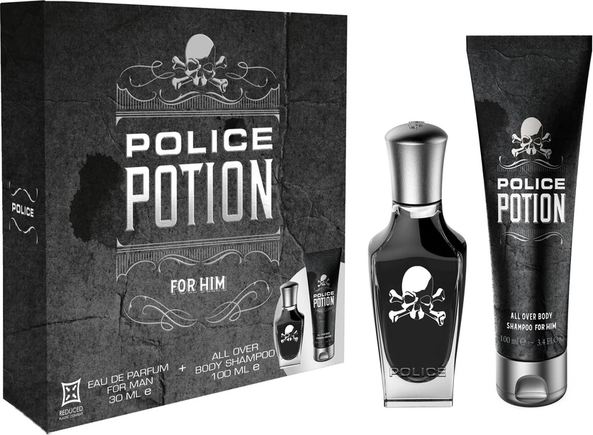 Set Eau de Parfum për meshkuj Police Potion For Him 30ml + Shower Gel 100ml
