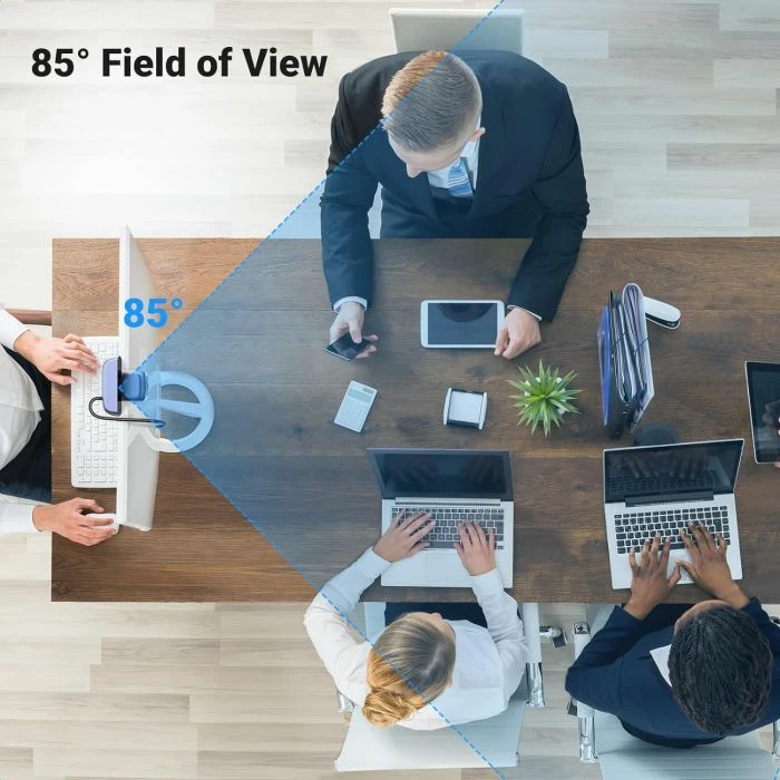 Webcam UGREEN 15728 Full HD 1080P 30fps, dy mikrofonë, FOV 85°, kabllo 2m, zezë/argjendtë