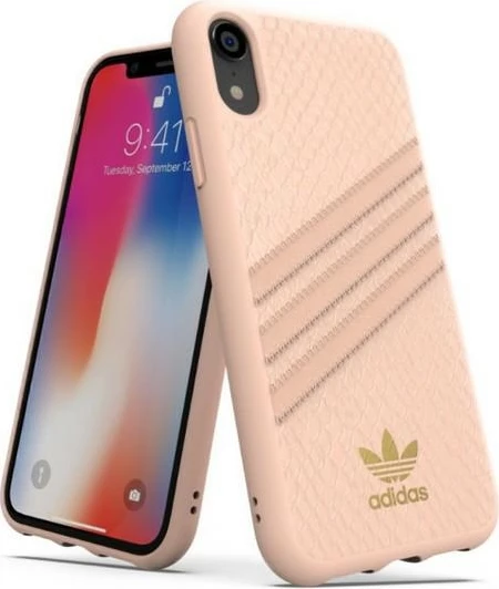 Mbështjellës Adidas OR Moulded Case Snake për iPhone XR, Rozë