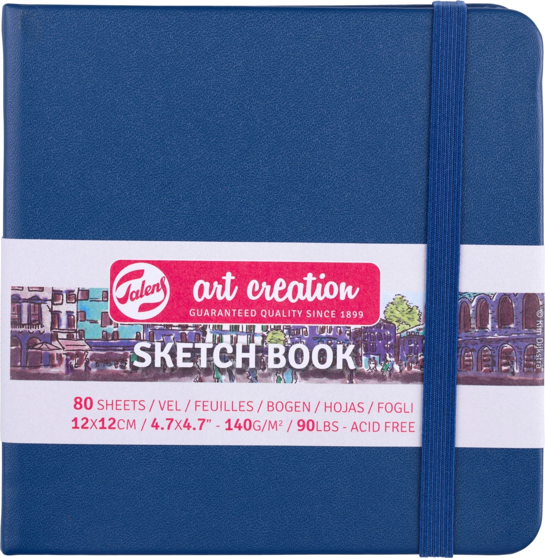 Talens Art Creation Sketch Book – Blue (12 × 12 cm)