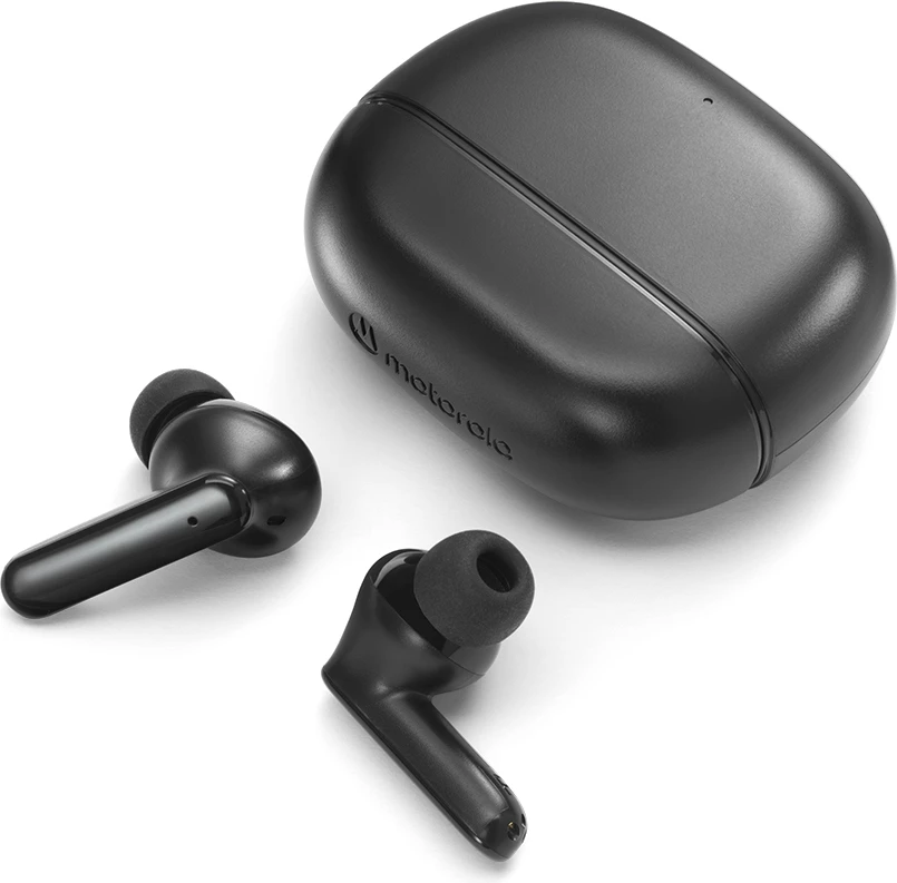 Kufje MOTOROLA Moto Buds 125, TWS Bluetooth, ENC, deri 17 orë punë, IPX5, USB-C, të zeza