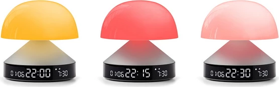 Llambë me orë alarmi 3n1 Lexon Mina Sunrise LR153AP, LCD, alumin