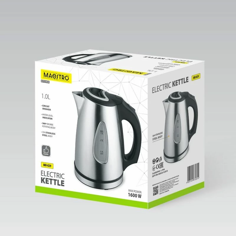 Ibrik elektrik MAESTRO MR-029New, i bardhë