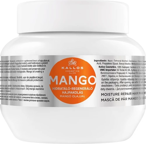 Maskë për flokë për femra Kallos Mango Moisture Repair 275ml