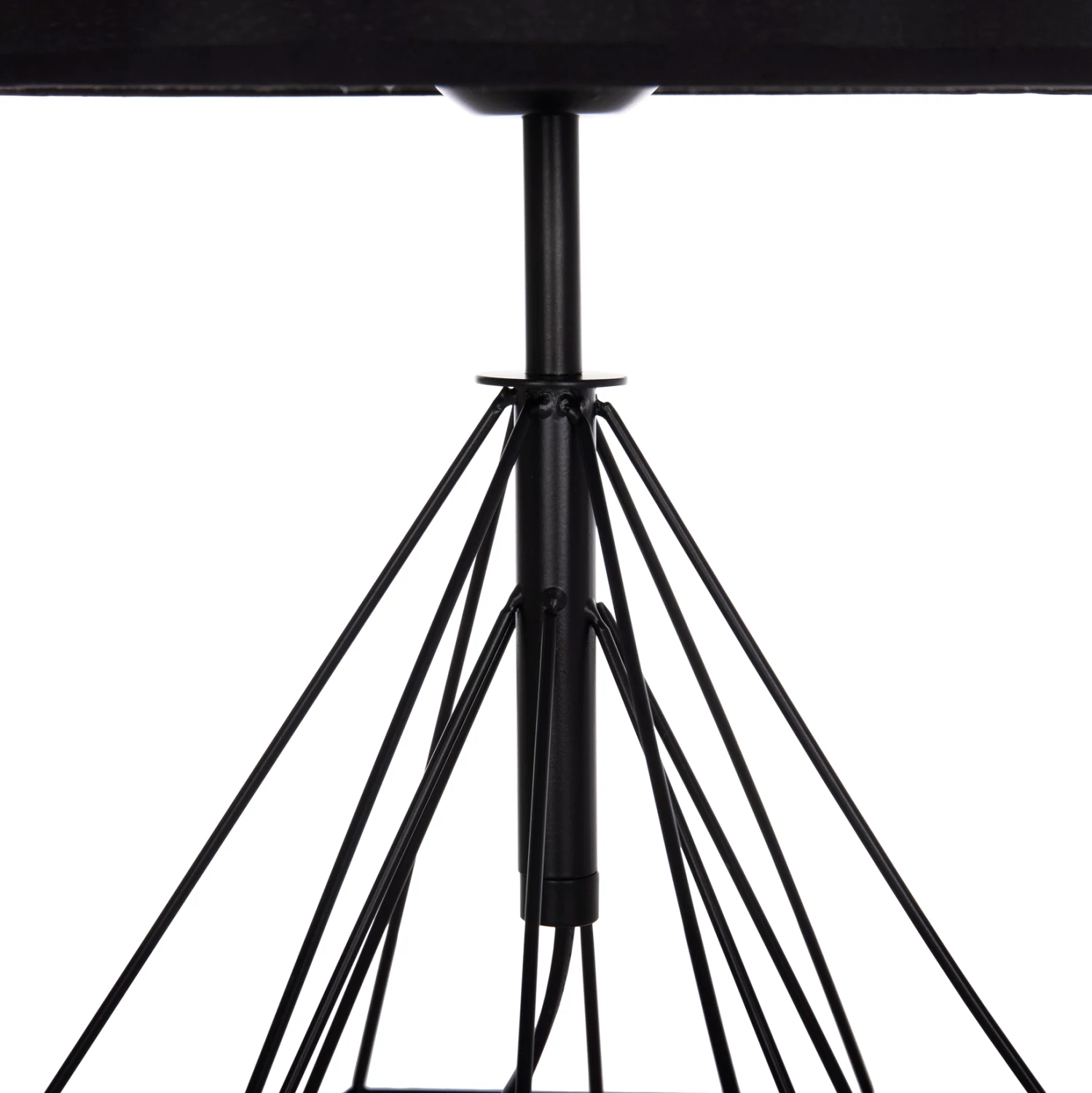Llambë tavoline GEILO FH7416.11, metal i zi, kapak PVC i zi, 25x48.5cm 5
