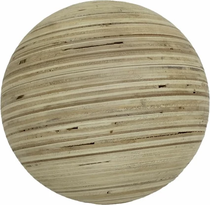 Top dekorativ prej druri, natyral, CEBO L, 17x17x17 cm