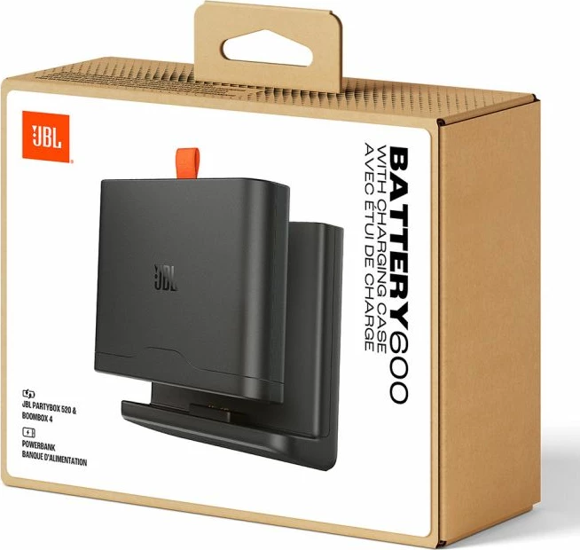 Bateri rezervë me kuti karikimi JBL Battery 600, 99Wh, USB-C 45W, e zezë, me charging case